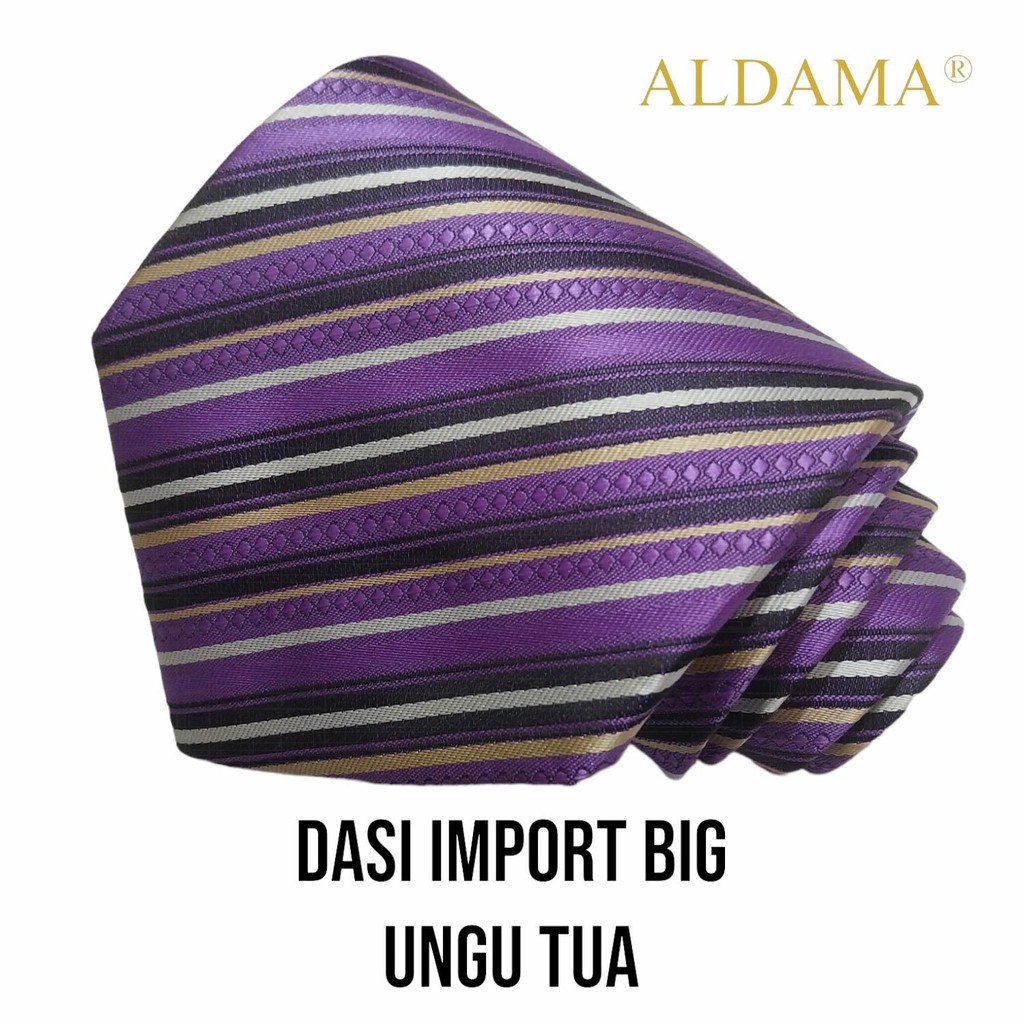 Dasi Import Dewasa - Ungu Tua Big