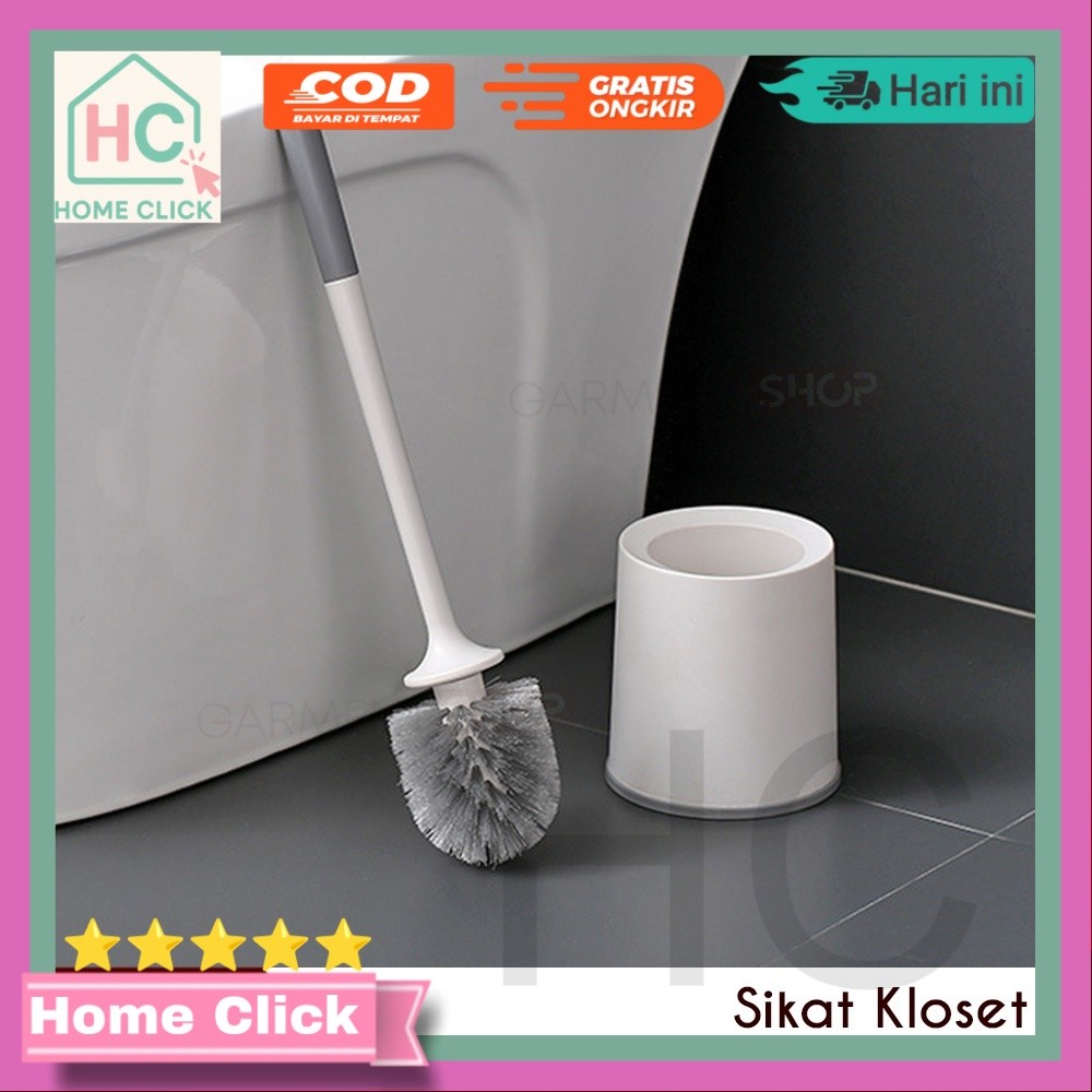 Sikat Kloset Bulat Pembersih WC Jongkok Duduk Kamar Mandi Cleaner Brush Gosok Toilet