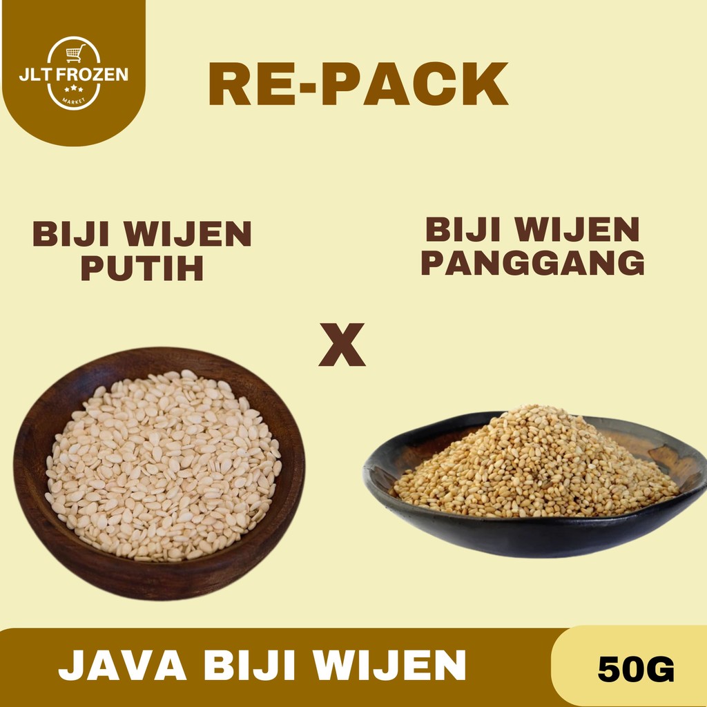 

Biji Wijen Re-pack 50g / Biji Wijen Putih / Biji Wijen Panggang / Java Super Food