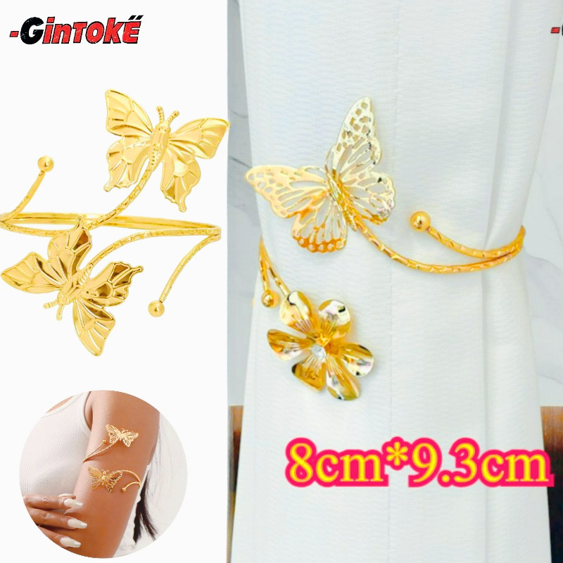 Hook Horden Mewah Emas/Luxury Hook Pengait Minimalis Sabuk Pengikat Tirai Pengikat Gorden Bunga Ikat