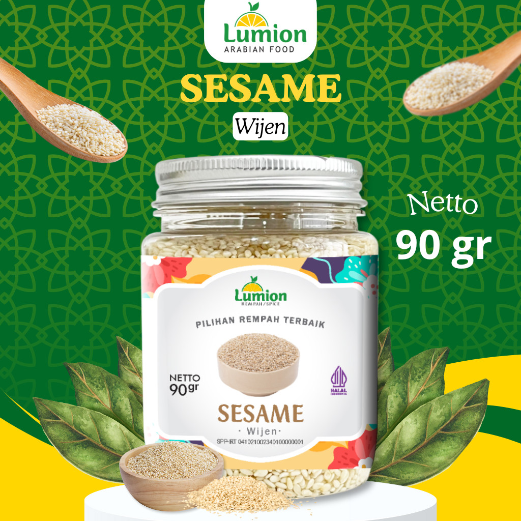 

Lumion Wijen Putih Sesame Seed 90gr Rempah Premium Serbaguna
