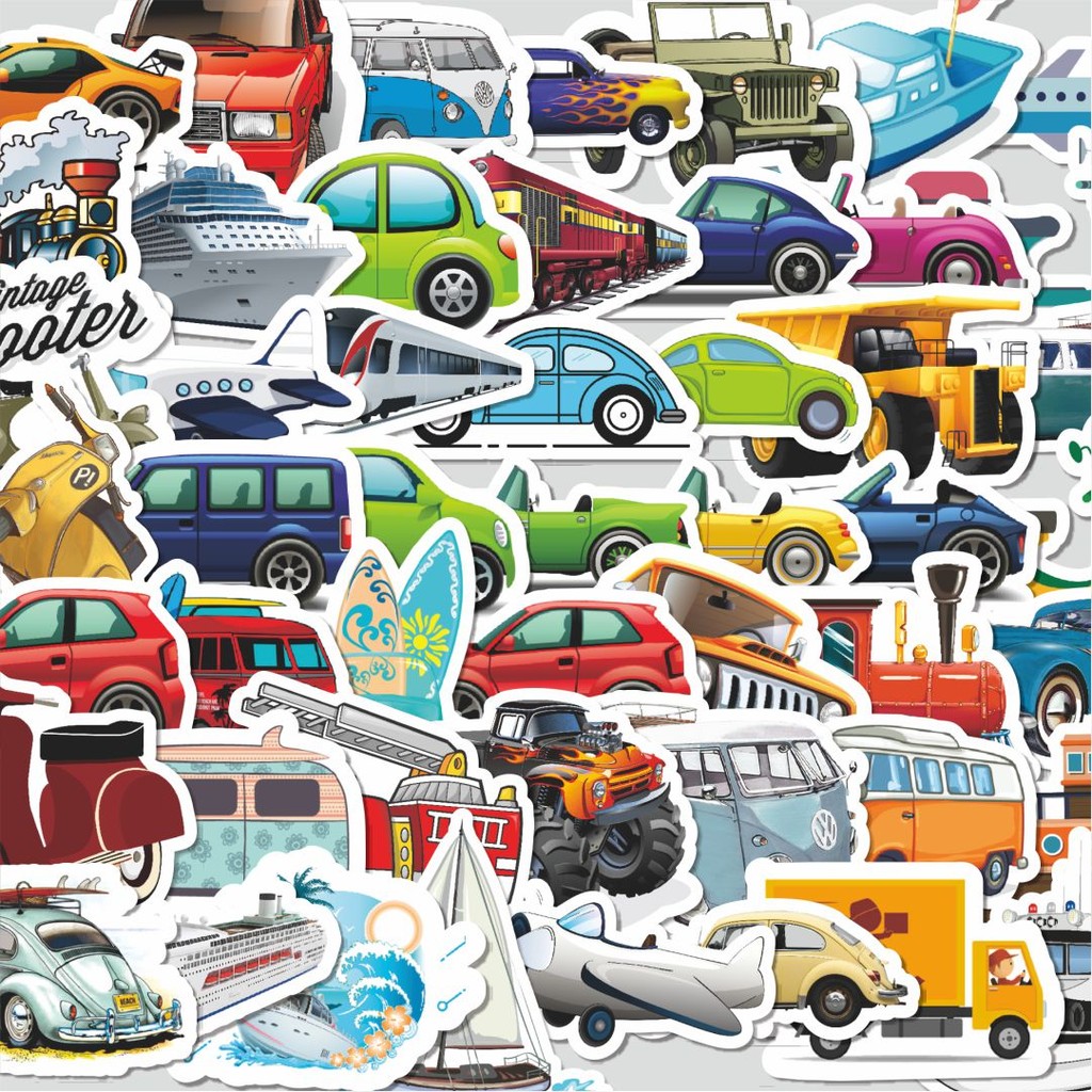 

Stiker Cutting Pack Stiker Vehicle Series 2 [Kendaraan] Isi 100Pcs Series Aesthetic Lucu Keren Untuk Koper Bahan Vynil