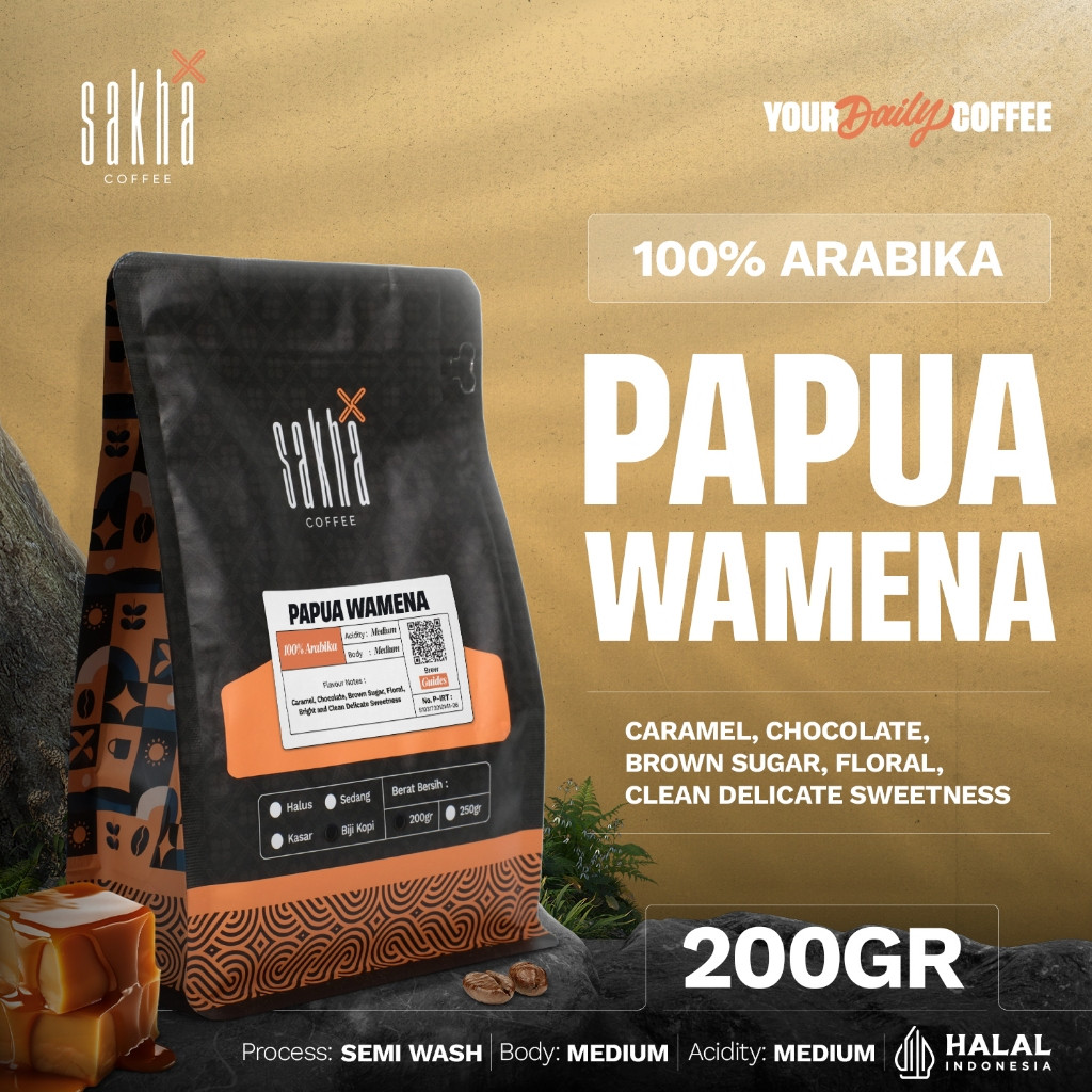 

COD Biji Kopi Bubuk Arabika Papua Wamena Arabica Coffee Beans Coffe Bean Espresso Dan Manual Brew 200gr