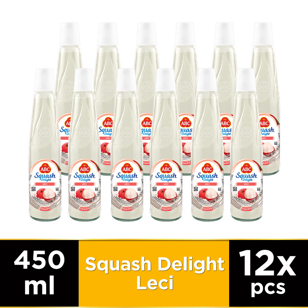 

ABC Sirup Squash Delight Leci 450 ml - Multi Pack 12 pcs
