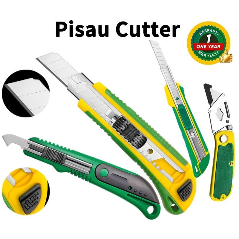 

Pisau CUTTER Serbaguna Pemotong 150mm x 25/30/35/40/45mm Ukuran Lengkap Betis Aluminium/Feibao