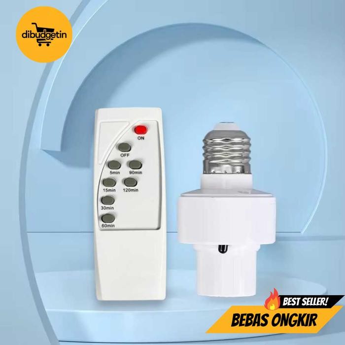 Fitting Lampu Bohlam E26 E27 dengan Remot Kontrol 40W - AMMTOO AMME27