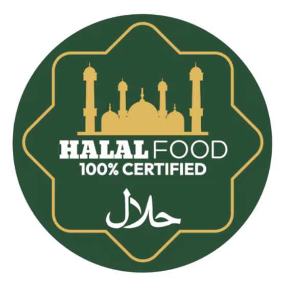 

Stiker Roll Bulat Makanan / Kue "HALAL" Logo dan Tulisan HALAL isi 500pcs