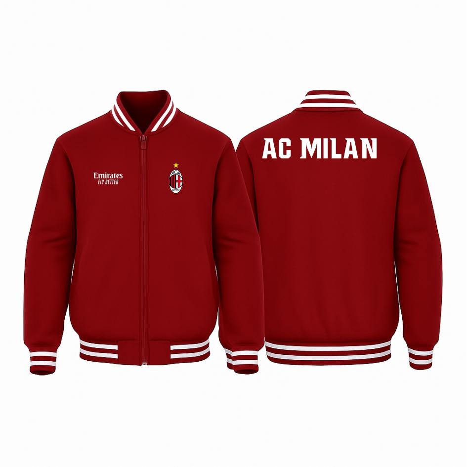 VARSITY AC MILAN - JAKET SWEATER VARSITY JERSEY AC MILAN HOME AWAY 3RD