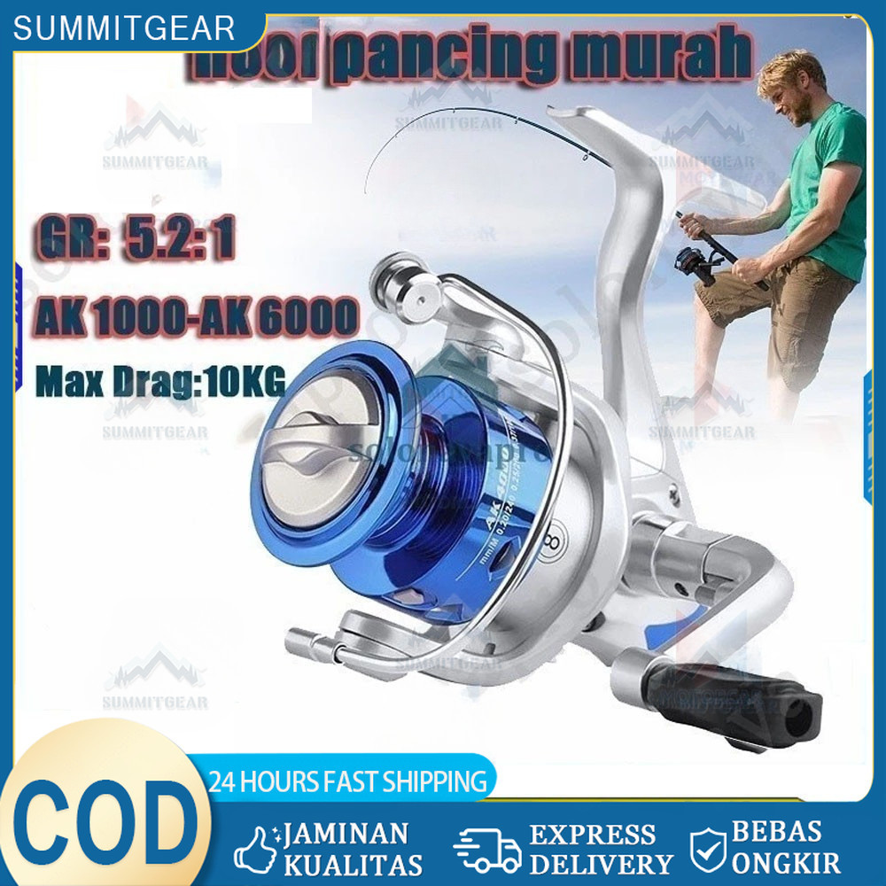 Alat Gulungan Pancing QS1000-6000 Fishing Spinning Reel 5.2:1/ Reel Pancing Reel Pancing Ikan Laut S