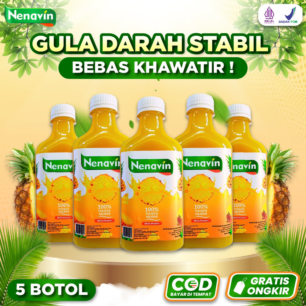 

Cuka Nanas Nenavin Teruji Klinis Obati Diabetes 5 Botol