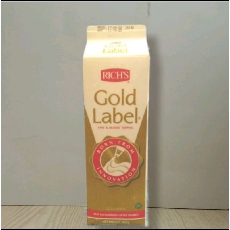 

Rich's Gold Label Whipping Cream