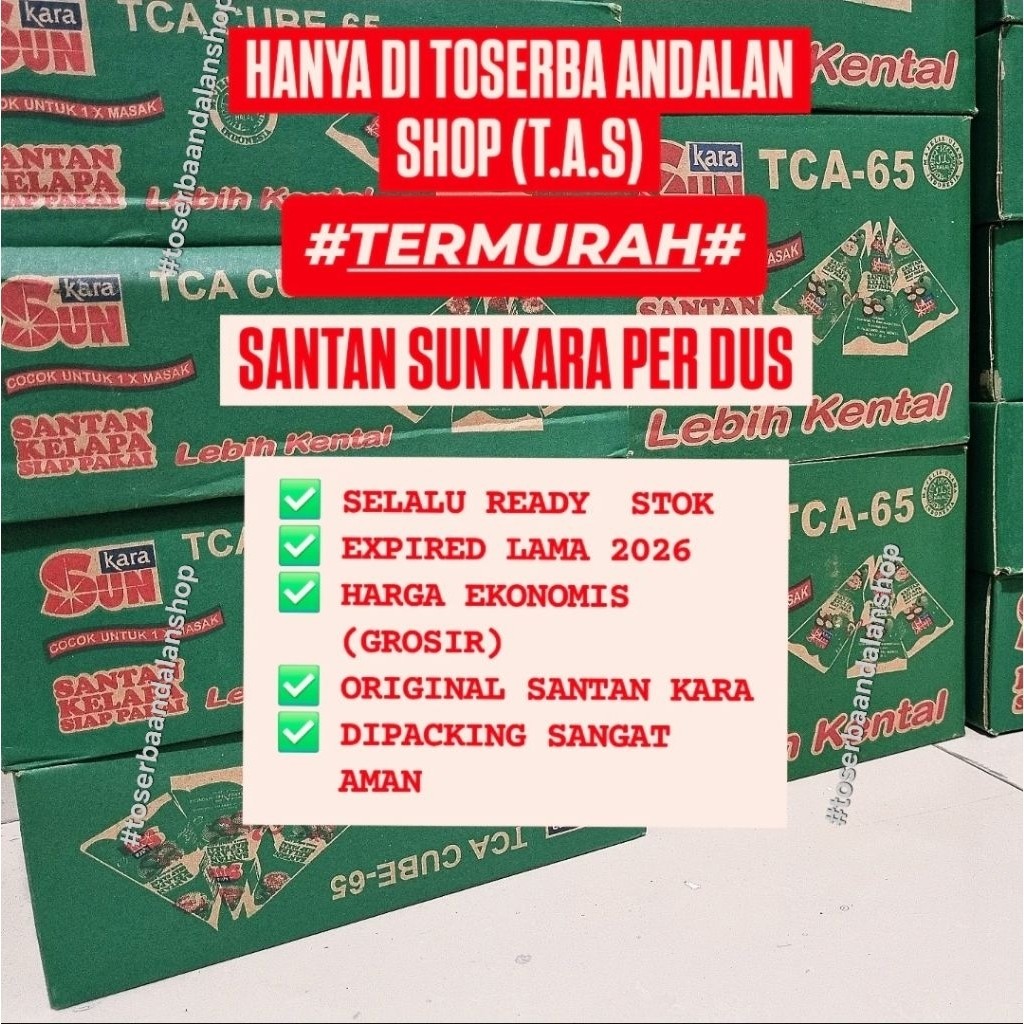 

Santan kara 65ml PER DUS exp nov/dec2026 TERMURAH | READY Sun kara [PROMO]