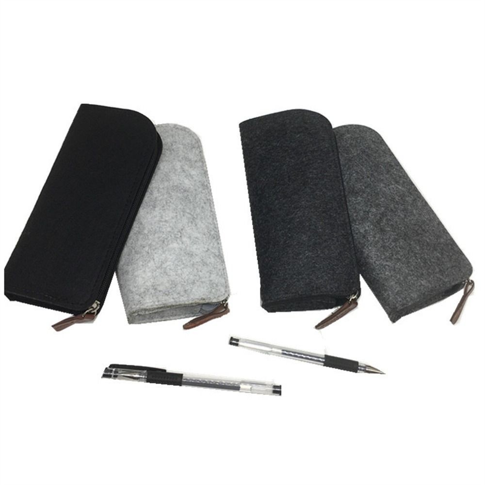 

1PC Kawaii Felt Pencil Case Large Capacity Pen Pouch Pencil Bag for Girls School Office Supplies Organizer