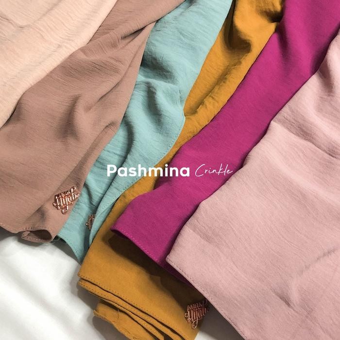 [New Collection] AHHA Hijab - Crinkle Pashmina - Magenta