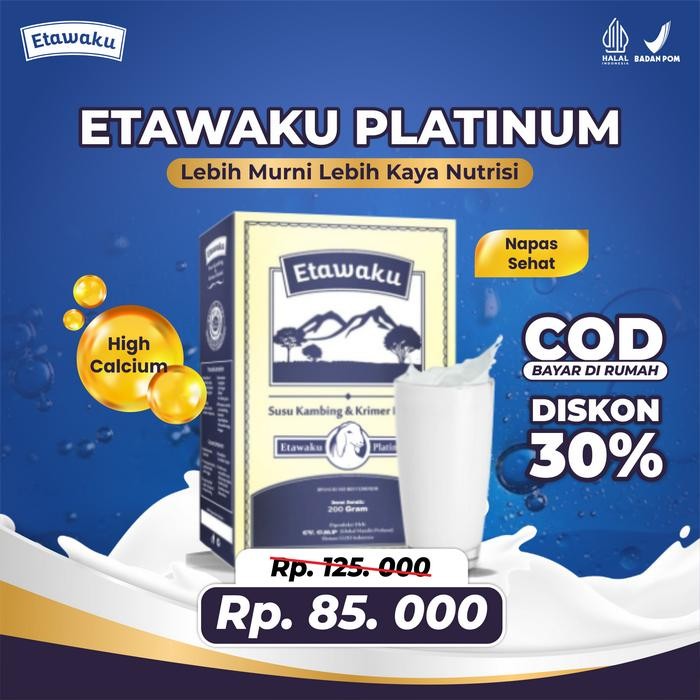 

Hot Produk ETAWAKU PLATINUM- Susu Kambing Etawa Murni dengan Krimer Nabati. Bisa diminum oleh Anak- anak, Remaja, Dewasa dan Orang Tua (Segala Usia)[Milk, Bubuk, Dairy] - 1 BOX ETAWAKU Terbaik dan Terlaris