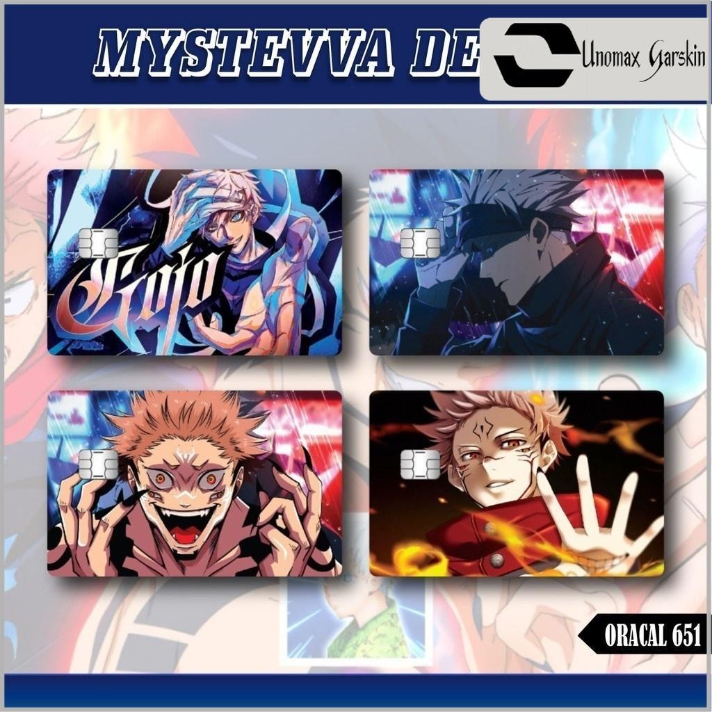 

[UNOMAX GARSKIN] Stiker Atm Garskin Skin Card Atm Anime jujutsu kaisen Gojo Satoru Sukuna Sticker Kartu Atm Bca Bri Mandiri Debit Credit E-money Flazz