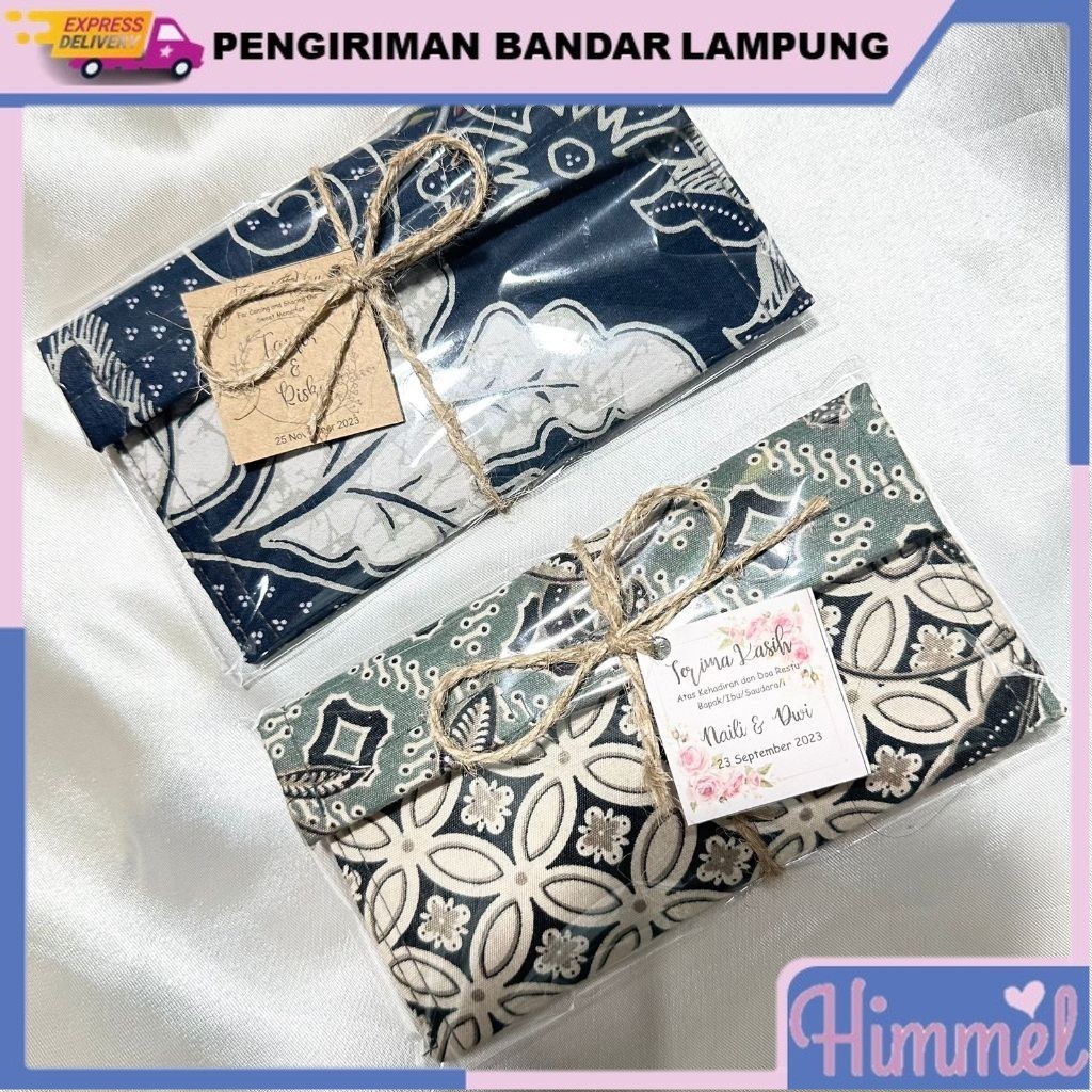 SOUVENIR PERNIKAHAN DOMPET LIPAT BATIK KHAS JOGJA HIMMEL SOUVENIR