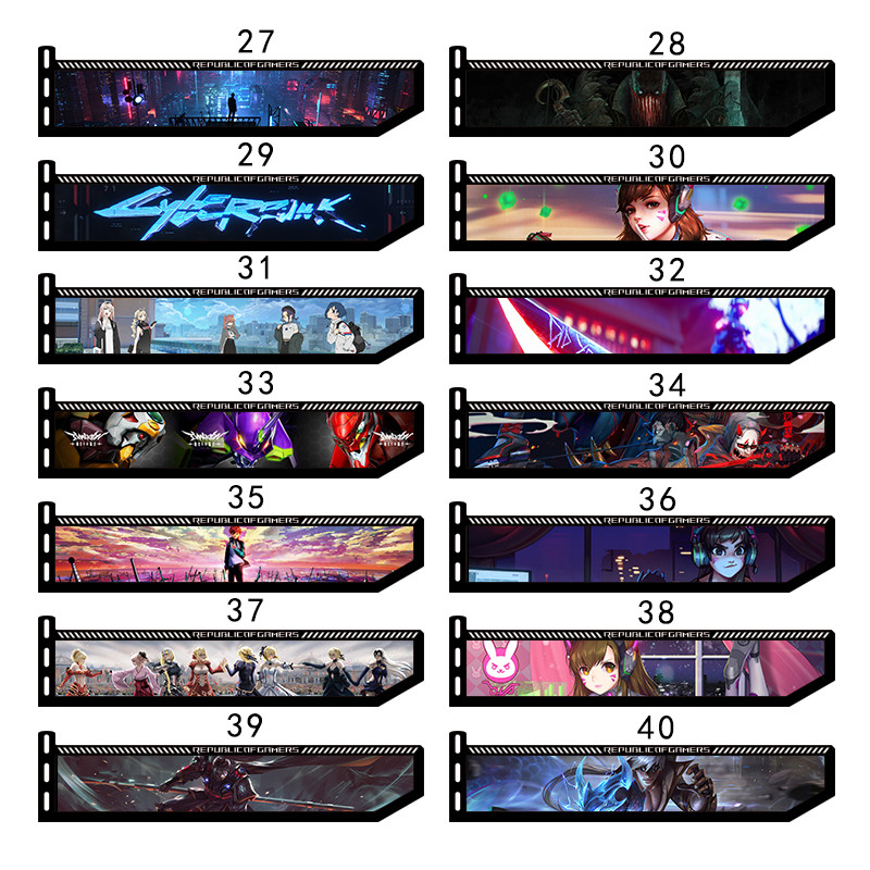 Customized RTX 3090 4090 RGB VGA Holder,MOD 4080 4090 Anime GPU Bracket,PC Gaming Cabinet Decorative