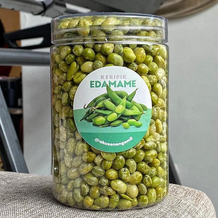 

SALE 750ml KERIPIK EDAMAME CRISPY | KRIPIK BUAH SAYUR PREMIUM Cemilan - Edamame Export 750mlTERLARIS