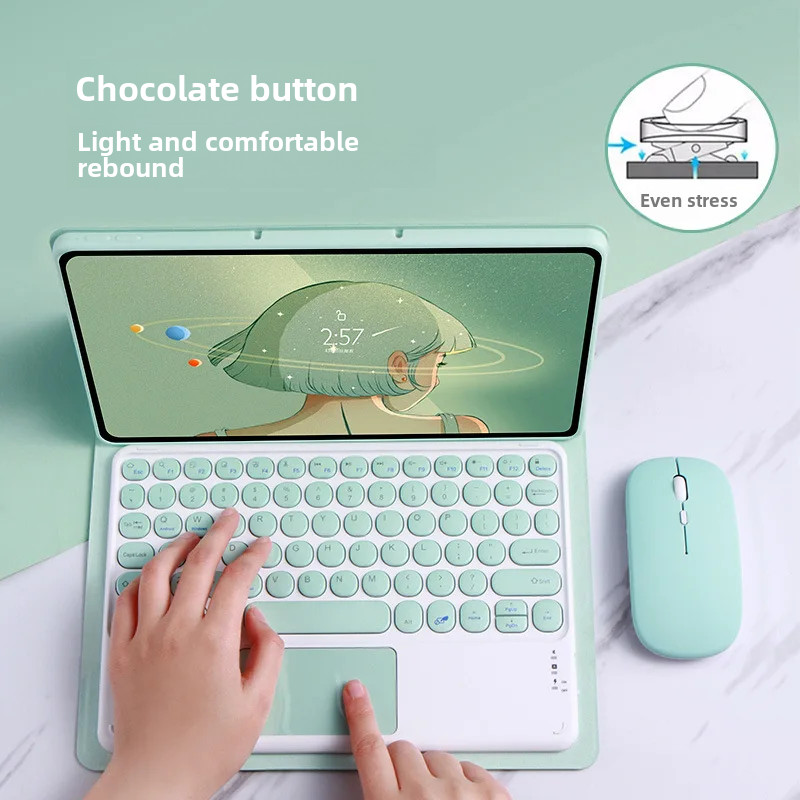 Ipad Pro 11 Bluetooth Touch Keyboard Protective Cover Air 4 Shell Air 5 Ipad 4/5 Compatible Tablet K