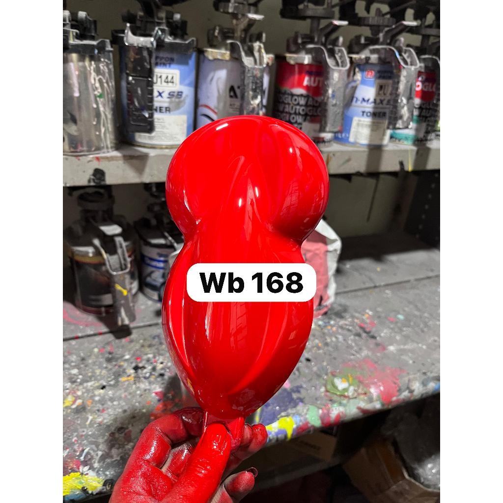 cat merah ferari pu/cat merah solid terang bahan polyuretane 200ml