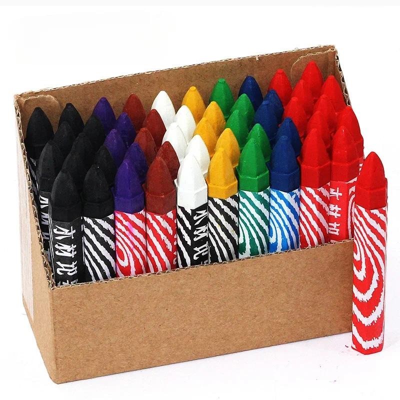 

10 pcs Universal Crayon Wax Marker for Industrial and Craft Detailed Marking on Lumber Metal Carton Ceramics Glass Plastic Tire