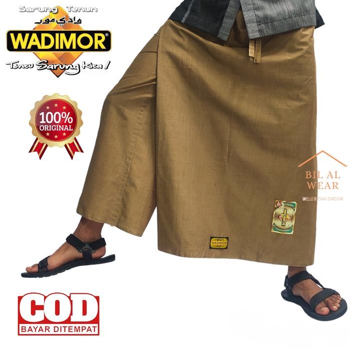 Girya.Syo - Sarung Celana Wadimor Polos Coklat Susu Katun Polos Cokelat COD Gratis Ongkir Muslim Nya