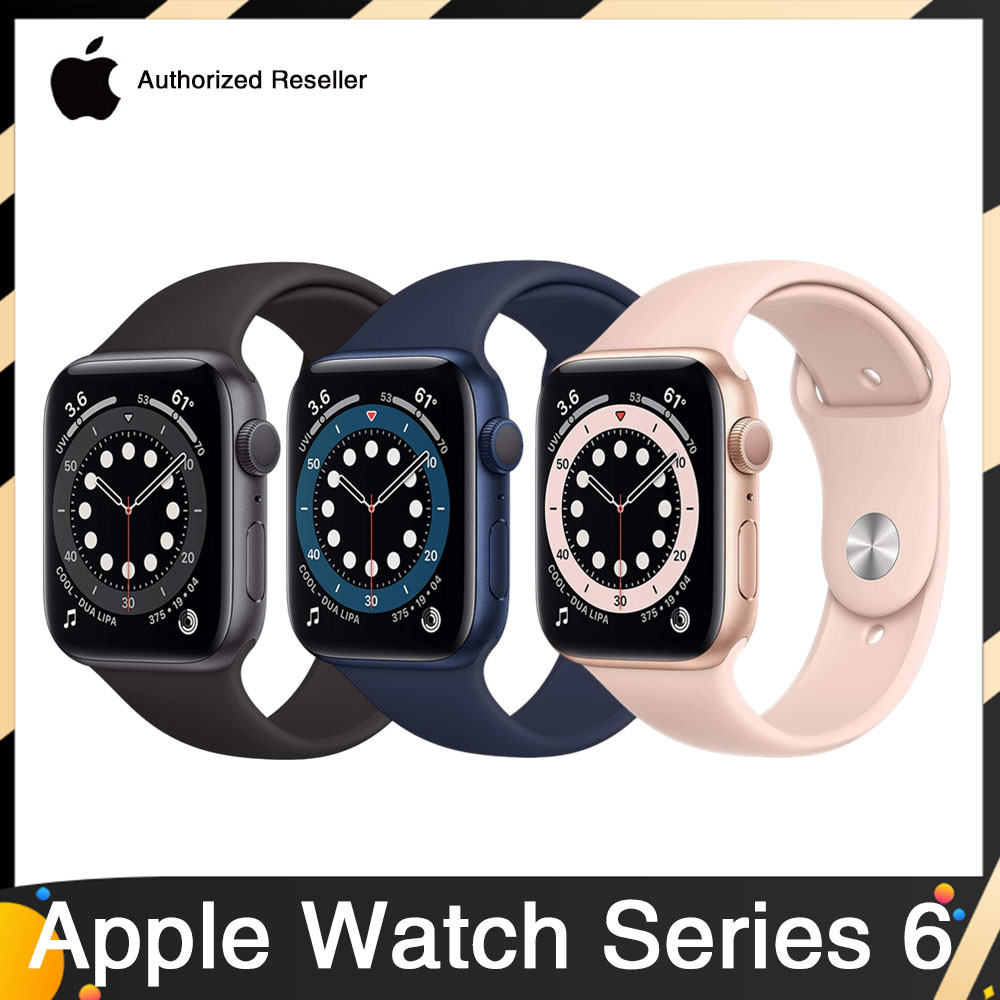 Apple Watch Series 6 40mm / 44mm Apple Watch S6 Aluminum Case with Sport Band iOS SmartWatch (Renewe