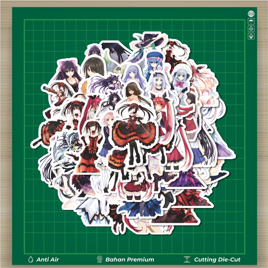 

HOT 50 PCS STIKER Stiker Acgn Beauty Girls Series DATE A LIVE Character Stiker Fashion Cars Decal Dingin Kartu Album Custom Vinyl Anti Air- Sticker Aesthetic Buku Journal Koper Casing HP Tablet Laptop Helm Motor Botol Minum