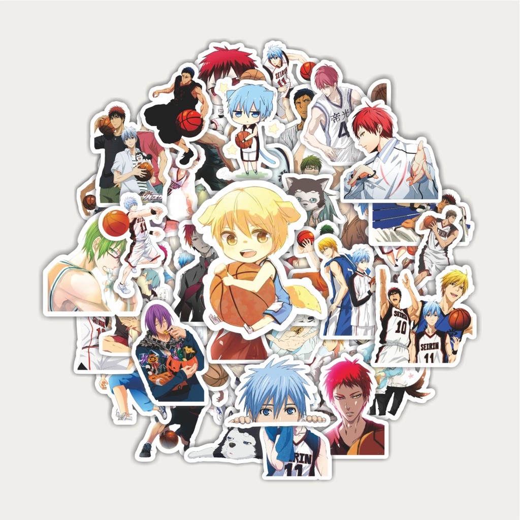 

Sticker Pack Stiker Anime Series Kuroko's Basketball Character Mix 1 | Sticker TUMBLR | Stiker LAPTOP KOPER HELM