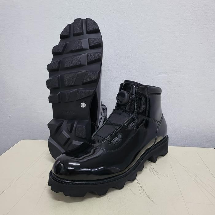 Sepatu PDH TRAV Pantofel Mid Cut Radial - Tali Putar