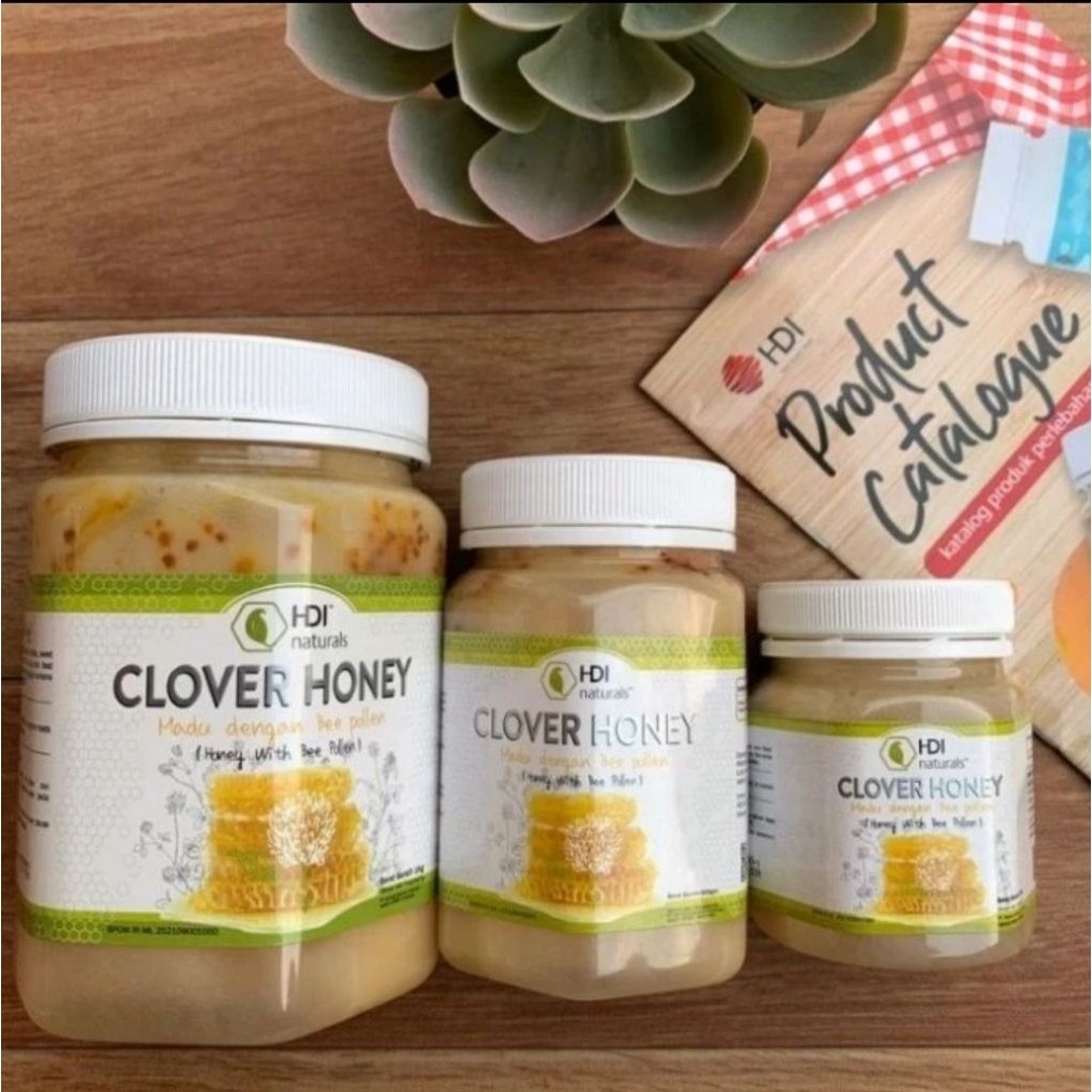 

Madu Clover Honey 250gr 500gr 1kg GRATIS Sendok kayu