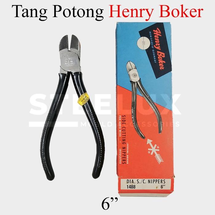 Toop Tools Tang Potong Henry Boker 5-1/2" 6" Germany Jerman Side Cutting Nipper Wire Cable Cutter In