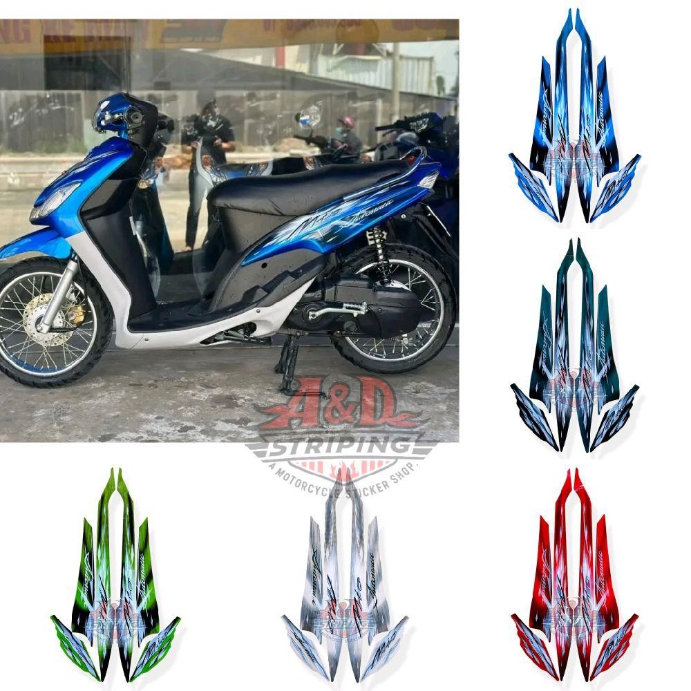 Striping Stiker Lis Motor Standar Yamaha Mio Smile 2009