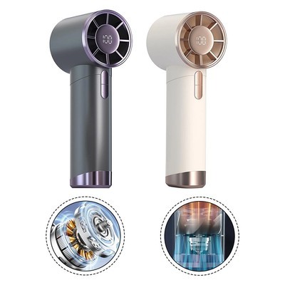 KENZ KIPAS GENGGAM WUJI HANDHELD FAN / KIPAS ANGIN TURBO 100 SPEED DIGITAL FAN COOLER DS1013