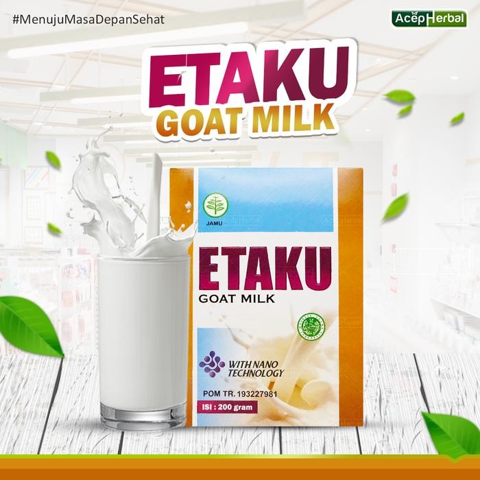 

[Promo] Susu Etaku Sehat Untuk Tulang Dan Sendi Lansia Radang Sendi Kesehatan Orangtua Lanjut Usia Pengganti Makanan Lansia Tulang Keropos Buat Lansia Susu Kambing Etawa Etaku - 1 BOX