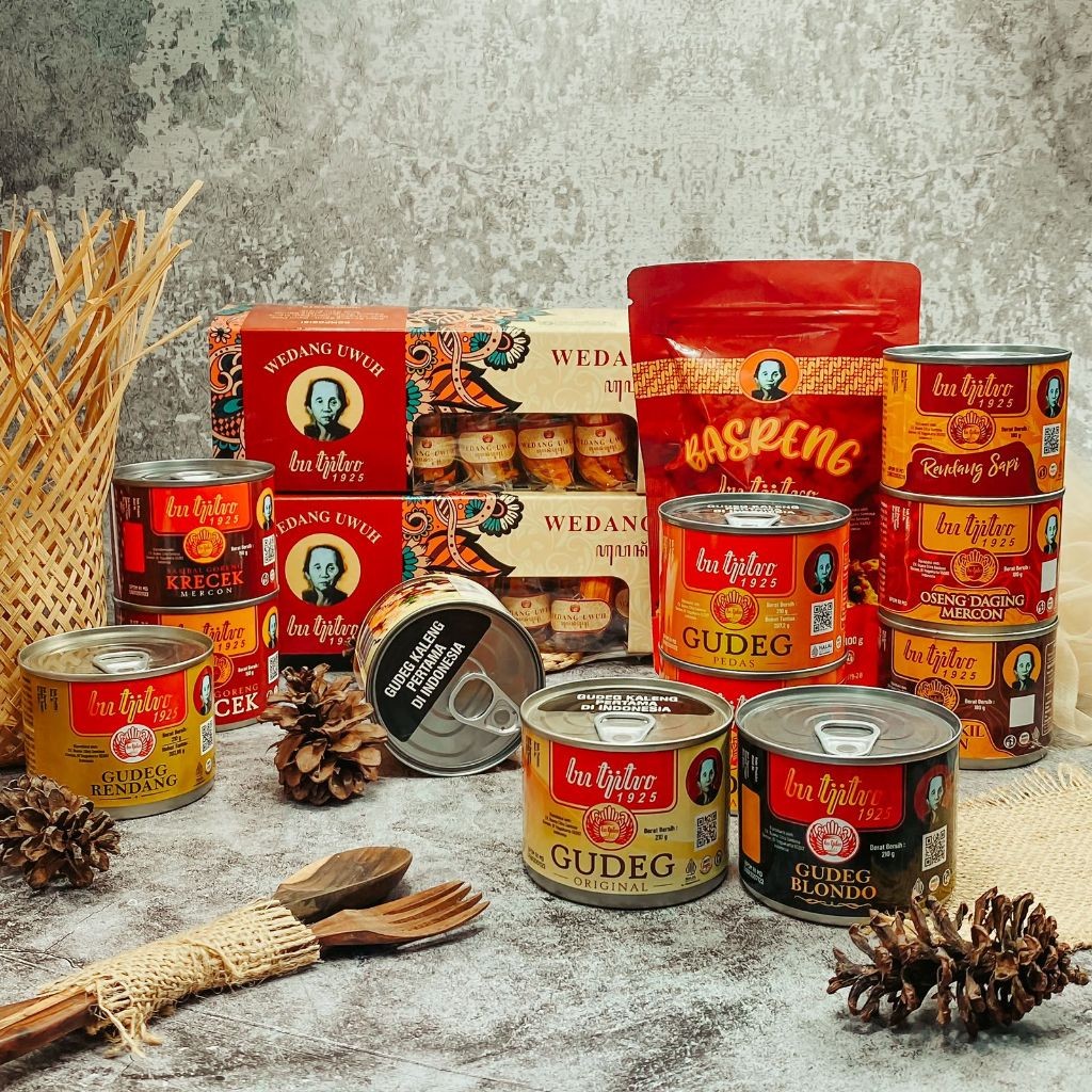 

Gudeg kaleng BU Tjitro1925 HARGA PROMO/g.original/ g.pedas/g.rendang/oseng daging mercon/rendangsapi