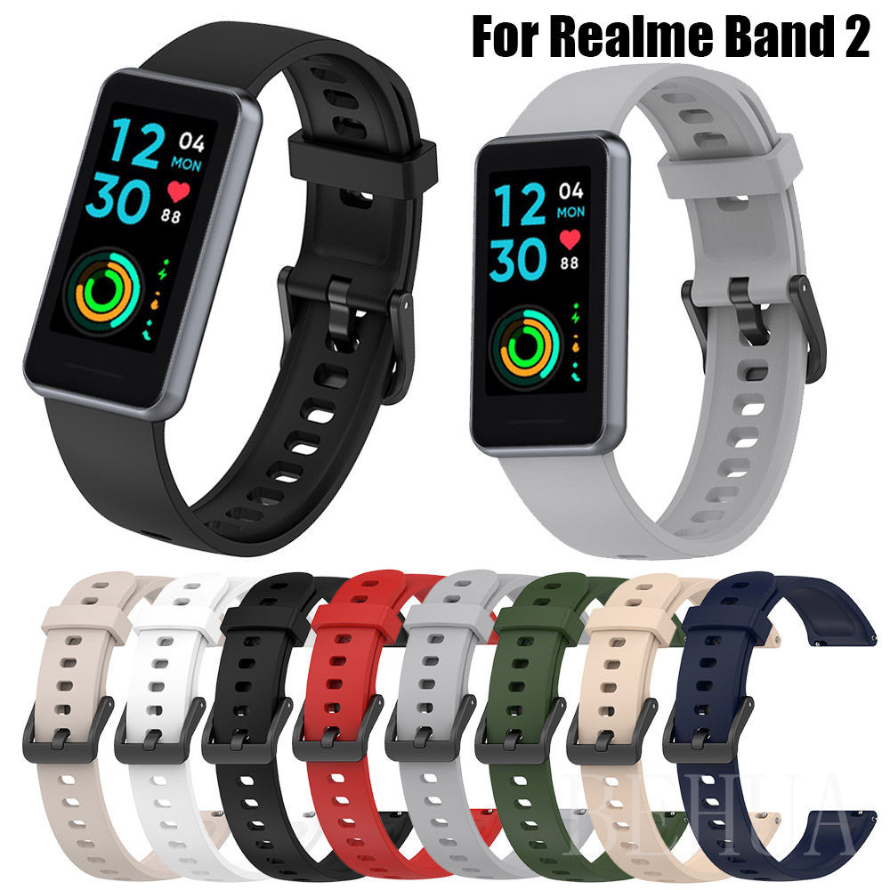 BEHUA Silicone WatchBand For Realme band 2 Smart Bracelet Official Watch Strap Replacement WristStra