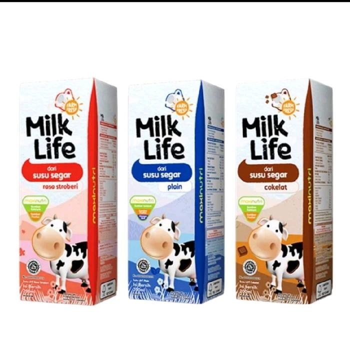

Milk Life UHT 200 ml Isi 24 pcs - Coklat