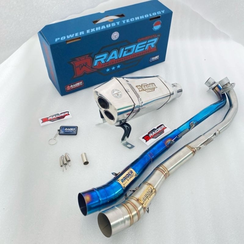 Knalpott ORIGINAL RAIDER EXHAUST type Two Hole for JUPITER Z, SUPRA X 125, SUPRA 110, REVO ABSOLUTE,