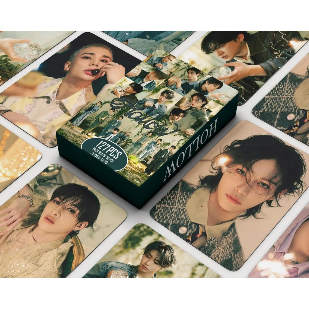 

55+72Pcs/Set Kpop New Ablum HOLLOW Card Stickers Felix HyunJin BangChan Photo Print Pictures Photocard Fans Collection Gifts