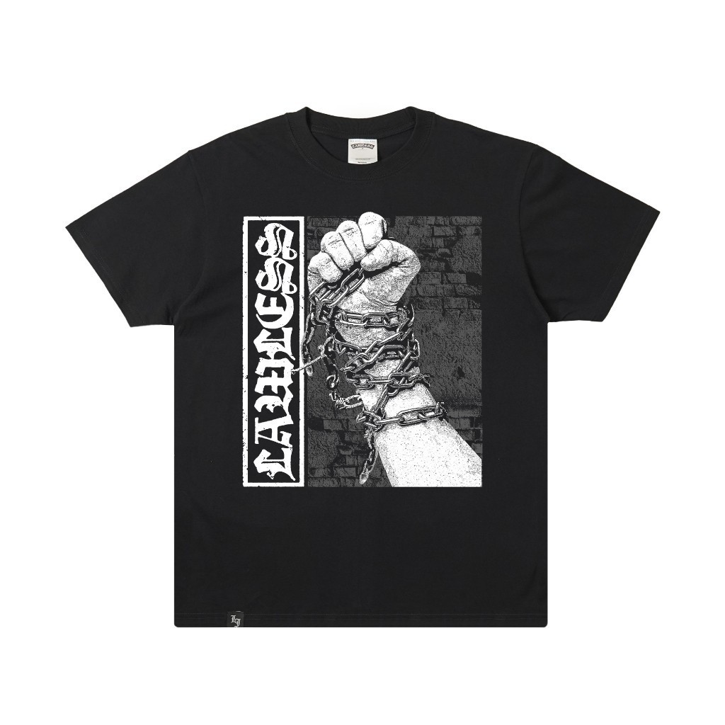 Lawless Jakarta - Unshackled Tshirt - Black Short Sleeved Kaos Pendek Lengan