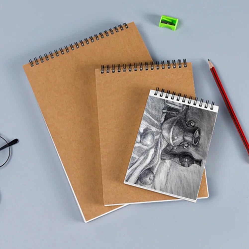 

A3/A4/A5/A6 Professional Thick Paper Sketchbook Spiral Bound Sketch Book Pad 160 GSM Notebook for Painting Paper Art Supplies