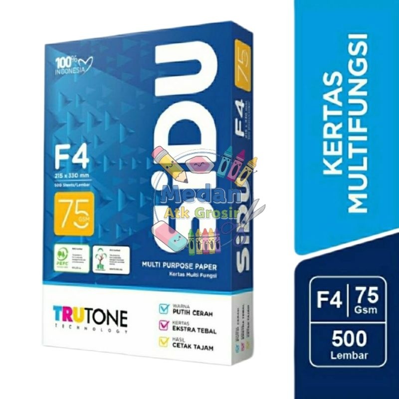 

Kertas HVS Sinar Dunia F4 75gram/Kertas Fotocopy/Kertas