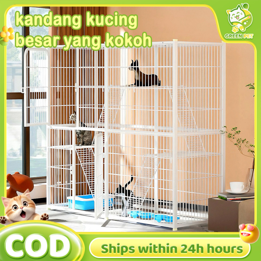 Kandang Kucing Ruang Bebas Rumah Kucing Seni Besi Sarang Kucing Tidak Memakan Tempat Untuk Rumah new