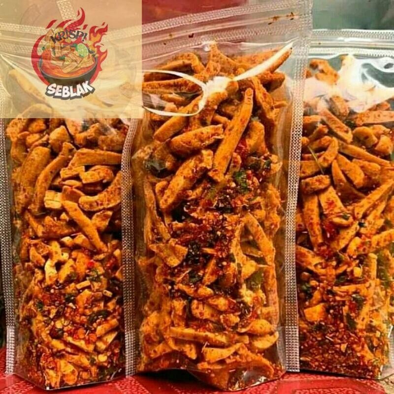 

Seblak krispi basreng stik pedas daun jeruk isi 100gr