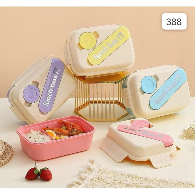 Lunch Box Set Free Sendok & Garpu