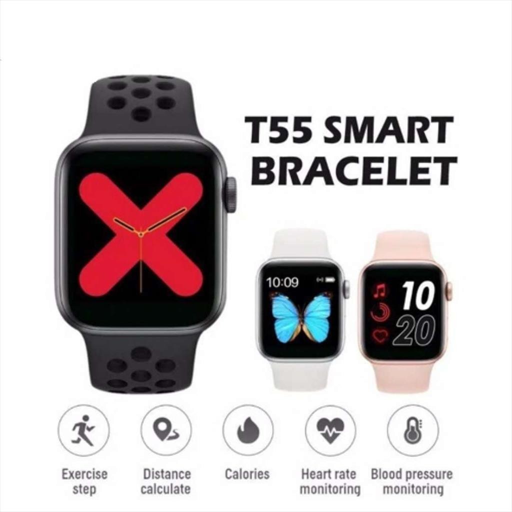 (skmei_fashionwatch.id) T55 Smart watch IP67 Anti air dengan Monitor Detak Jantung