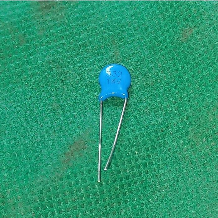 kapasitor 3n3 1KV 3,3n 3.3nf 1000v 332 capasitor capacitor keramik 3.3 nano 3,3nf 3.3n high volt 1