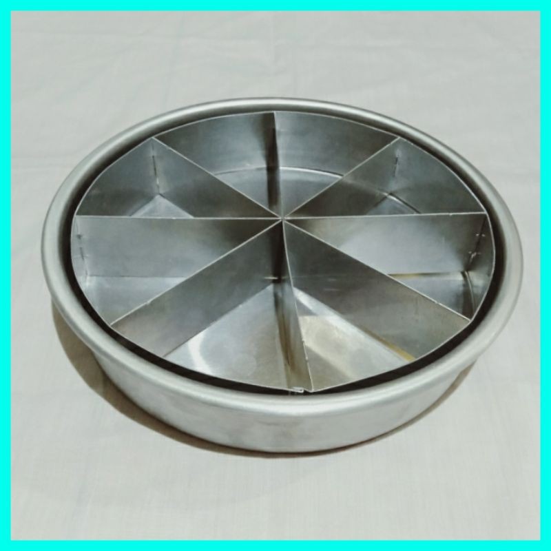 Loyang Sekat Pizza Brownies Bulat/Loyang Sekat Pizza/Loyang Sekat Bulat